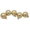 10ct. 1.75" Champagne Gold Shiny and Matte Glass Christmas Ball Ornaments